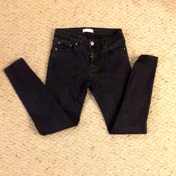 Black denim skinny jeans - Picture 1 of 2